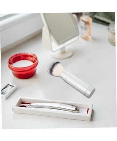 Premium Hemoton Mens Shaving Brush - Soft Fur Beard & Mustache Brush for Men Travel-Friendly Metal Design Ideal for Perfect Shaves - Buy Online on GoSupps.com