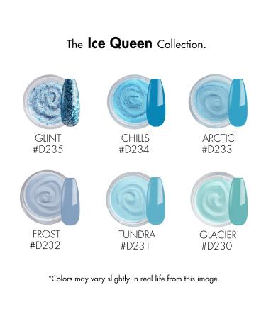 Drizzle Beauty Dip Powder Nail Kit - 6 Colors Starter Set for Summer | Glitter Blue Nude Dipping Powder - Ice Queen Collection - Buy Online on GoSupps.com