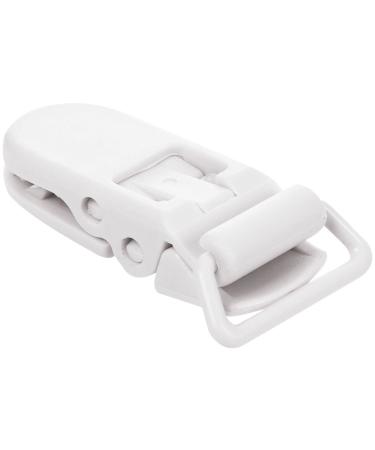 Bumdenuu 10Pcs T-Shape Plastic Pacifier Clips for Babies - White Soother Dummy Holders - International Shipping Available - Buy Online on GoSupps.com