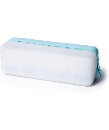 Visfresh Disposable Daily Contact-Lens Case Organizer Travel-Friendly Premium Quality Water-Resistant Silicone Case with Clearly Labeled R & L Storage up to 30 lenses (Blue) - Buy Online on GoSupps.com