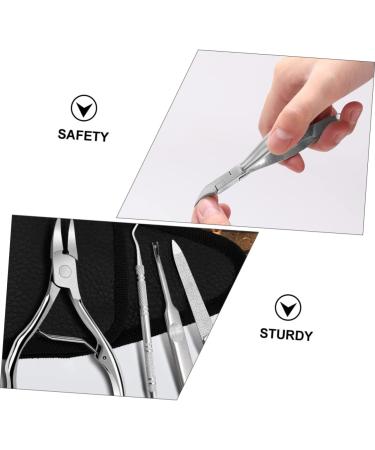 WOFASHPURET 1 Set Manicure 2-piece Set Pedicure Nail Kit De Manicura Nail Pliers Trimmer Pedicure Nail Clippers Trimmer Dead Skin Scissor Cuticle Manicure Set Stainless Steel Household - Buy Online on GoSupps.com
