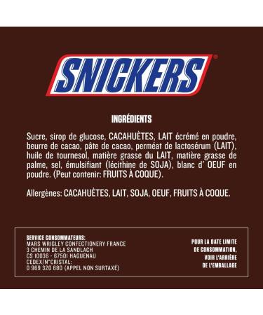 Snickers - Milk Chocolate Peanuts and Caramel Mini Bars - 17 Mini Bars - Bag of 333g - Buy Online on GoSupps.com