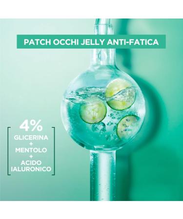  Garnier Garnier SkinActive Cryo Jelly Anti-Fatigue Fabric Eye Mask Biodegradable Hyaluronic Acid Ice Cream Against Dark Circles Vegan Formula - 5 Packs of 1 Application - Buy Online on GoSupps.com