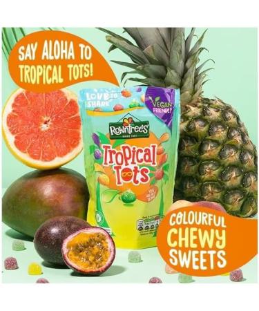 3 x Rowntree's Tropical Tots Sweets Sharing Bag 140g Delicious Tasty And Twisty Treat Gift Hamper For Birthday Christmas Easter Sold By Kidzbuzz - Buy Online on GoSupps.com