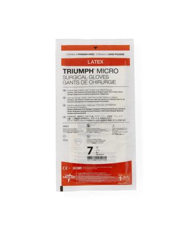 Medline Triumph Micro White Latex Surgical Gloves Size 7.0 - Case of 200 - Buy Online on GoSupps.com