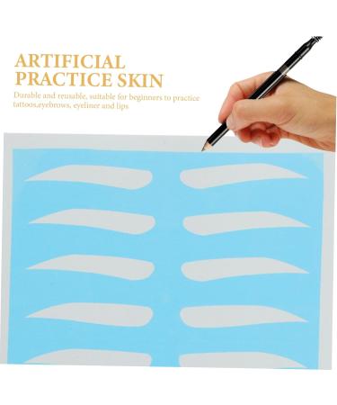 FOMIYES 8 Pairs Eyebrow Makeup Tool Card Eyebrow Practice Skin Material Makeup Tools Unibrow - Buy Online on GoSupps.com