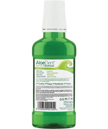 Aloe Dent Aloe Vera Mouthwash 250ml - Pack of 2 | Best International Shipping & Natural Oral Care - Buy Online on GoSupps.com