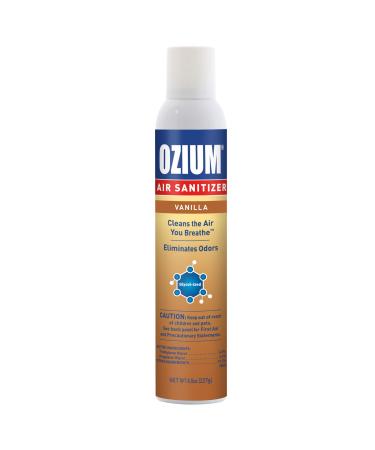 Ozium 8 Oz. Air Sanitizer & Odor Eliminator 1 Pack for Homes, Cars, Offices and More, Vanilla Vanilla 1 Count (Pack of 1)