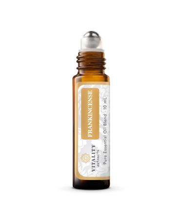 Vitality Extracts Frankincense Essential Oil - 10ml Roll-on Boswellia Serrata Aromatherapy Skin Care Natural Calm Stress Relief Yoga