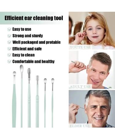 Pleteffect Ear Cleaner The Most Professional Ear Cleaning Master in 2024 Earwax Cleaner Tool Set Portable Earwax Removal Kit Ear Cleaner Earwax Removal Tools with PU Leather Case (A Green) A Green - Buy Online on GoSupps.com