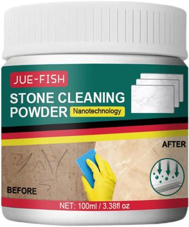 Stone Cleaning Powder 4.22oz Marble Floor Polish Safe Stone Soap Spot Cleaner Stone Care Stain Remover for Kitchen Countertops Pisole - Buy Online on GoSupps.com