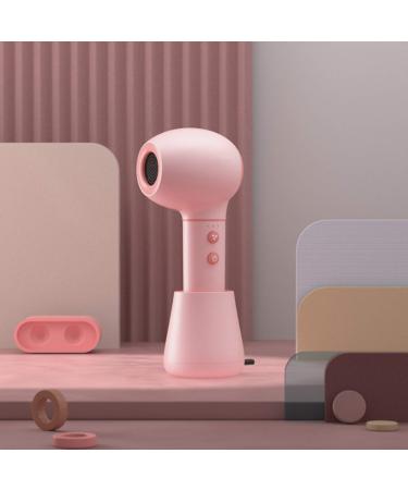 Portable Cordless Hair Dryer Compact Wireless Hair Dryer Kids & Electric Hair Dryer USB Rechargeable Blow Dryer for Travel Outdoor Camping Pink