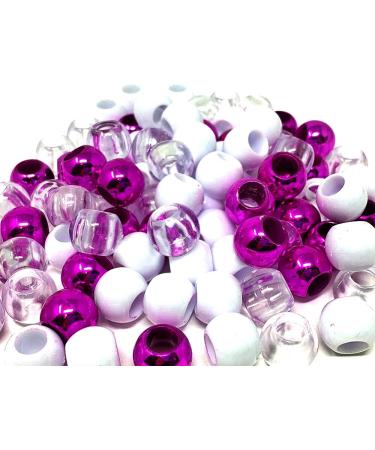 Tara Assorted Color Design Plastic Beads for Braid Hair - Medium Size (Pack of 2) - B1000M-28 - Buy Online on GoSupps.com