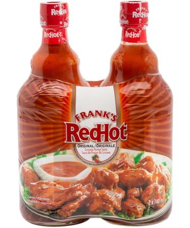 Frank's red hot Cayenne Pepper Sauce 2 Count 1480ml - Buy Online on GoSupps.com