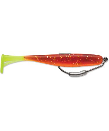 Storm 360GT Mangrove Minnow w/Hook Soft Plastic Swimbait Rootbeer Chartreuse Tail 4 Inch