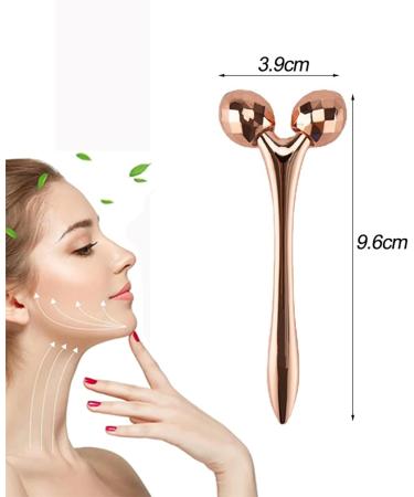 3Pcs 3D Face Roller Massage Stick Cooling Metal Facial Massage Tool Metal Face Roller Eye Puffiness Roller Face Massage Tools for Face Eyes Neck Body Muscle Relaxing Anti-Aging - Buy Online on GoSupps.com