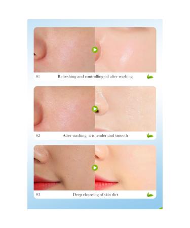 Revivix Green Tea Oil Control Soothing Facial Cleanser Soothing & Moisture Foam Facial Cleanser Deep Cleansing Facial Cleanser Cream 150g / 5.29 Oz (1pcs) - Buy Online on GoSupps.com