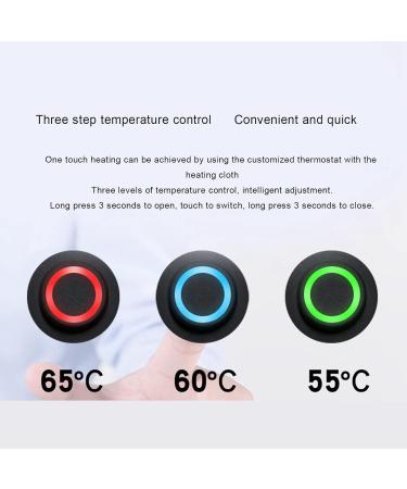 Plplaaoo 2-in-1 USB Electric Heating Cushion - 3-Speed Adjustable Temperature Waterproof Fabric Heater for Jackets and Clothing - Buy Online on GoSupps.com