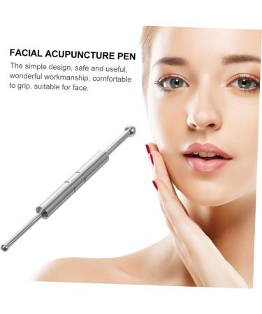 BeatifuFu Stainless Steel Face Reflex Zone Massage Device | Reusable Manual Acupuncture Rod for Facial Wellness - Buy Online on GoSupps.com