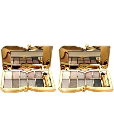 Angoily 2pcs Colorful # With Glitter Flash Brush Colors & Makeup Eyeshadow Shadow Mirror Eye - Buy Online on GoSupps.com