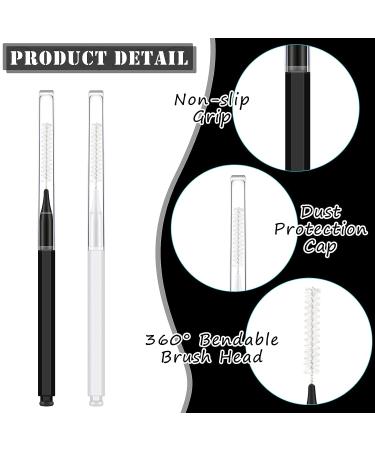 150pc Brow Lamination Microbrush Set with Cap - Black/White Eyebrow Tools for Lash Lift, Extensions & Filling - Buy Online on GoSupps.com