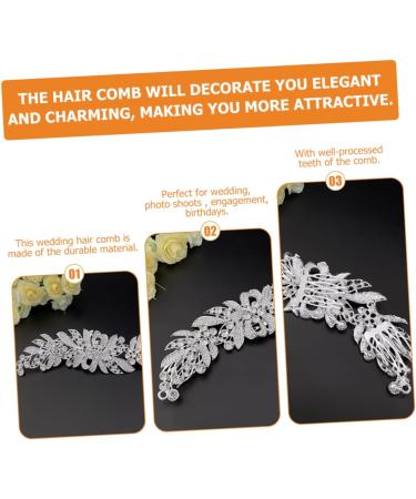 TOVINANNA Hair Comb Pearl Hair Clips Rhinestone Headpiece Bridal Pearl Headpiece Rhinestone Hair Clips Flower Girl Basket Shower Stool Classroom Bride Wedding Crystal Glass Hair Accessories - Buy Online on GoSupps.com