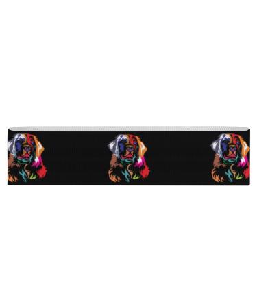 Colorful Bernese Mountain Dog Yoga Workout Bands Comfort Legs Booty Resistance Straps Physical Therapy Aids