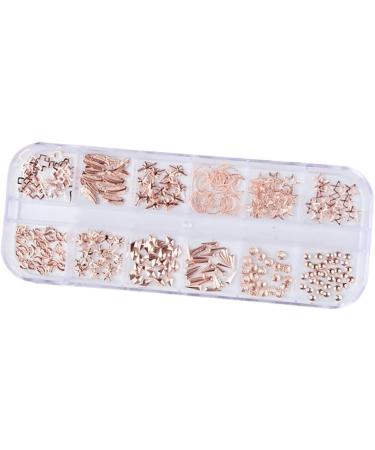 FRCOLOR 3 Boxes nail tools nail art decoration nail accessories nail decorations for nail art manicure tools rose gold decorations nail art ornaments nail art rivet boxed 3d - Buy Online on GoSupps.com