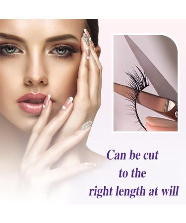 RHQFDM 4 Pairs Reusable Self-Adhesive Eyelashes Artificial False 3D Eyelashes that Don't Need Glue Comes with Pink Tweezers Makes Your Eyelashes Look Thicker and Curlier - Buy Online on GoSupps.com