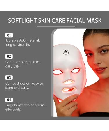 Masque facial LED lumi re bleue portable 1 pi ce masque de beaut sans fil LED multicolore rajeunissement et levage de la peau pour femme - Buy Online on GoSupps.com