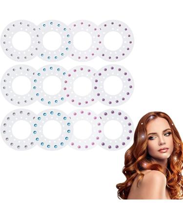Hair Gem Stamper - Hair Bedazzler Deluxe Set with 180 Hair Gems - Hair Sparkle Ultimate Set Styling Tool Shining Bling Hair Gems Gift for Girls Kids Women (Hair Gems)
