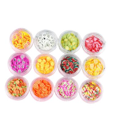 FRCOLOR 2 Sets Resin Flatback Embellishments Fruit Slices Nail Art Nail Slice Decorations Fruit Slices for Nail Fruit Slices Nail Decoration Slice Nail Art 3d Puzzle Decorative Beads