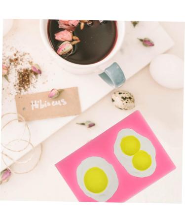 MAGICLULU Fried Egg Mold Silicone Molds 3D Resin Molds Simple Mold DIY Cake Making Mold Fried Eggs Bakeware 10.5X7.2CM Pink - Buy Online on GoSupps.com