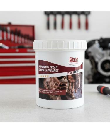  SCQ Soluciones con Qu mica Wash cream for difficult dirt | cleans hands with natural solids for mechanics 1 kg | Cleaning heavily soiled hands | Removes grease diesel oils inks  - Buy Online on GoSupps.com