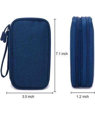 Diabetes Supply Organizer Travel Bag - Insulin Pens, Glucose Meter, Test Strips, Lancets, Medication - Blue - Buy Online on GoSupps.com