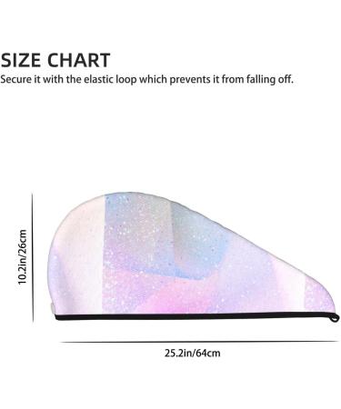 Rainbow Hair Towel Wrap - Quick Drying Hair Turban with Button - Ultimate Hair Drying Solution - Buy Online on GoSupps.com