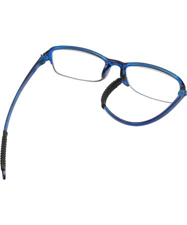 NRDIK Profex Lightweight Reading Glasses 3-Pack - Impact & Scratch-Resistant Flexible Non-Slip - Unisex +1.0 to +4.0 Diopters in Oval Mixed Colors (Black Blue Red) - Buy Online on GoSupps.com