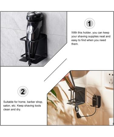 Cabilock Wall-Mounted Shaver Holder - Self-Adhesive Metal Hook for Electric Shavers & Cleaning Supplies - Buy Online on GoSupps.com