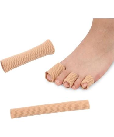 Toe Tubes Fabric Sleeve Protectors with Gel Lining - Prevent Corns, Calluses, Blisters, Hammertoes - 5 Pack Medium (3/4 Inch) - Men and Women - Buy Online on GoSupps.com