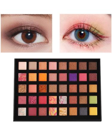 JOYTILLGU Beauty Palette 40 Color Neon Lights Matte Eyeshadow Palette Eye Makeup Waterproof Mineral Powder Shimmer Eyeshadow Makeup Palette Eyeshadow Palette 1 - Buy Online on GoSupps.com