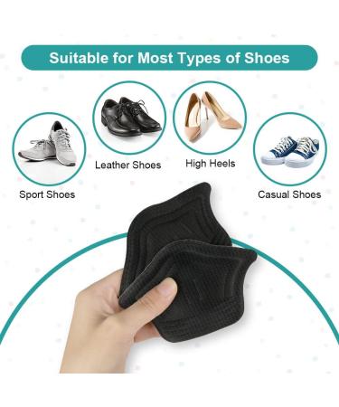 ACWOO 8pcs Heel Grips Shoe Pads Strong Adhesive Cushion Inserts for Men and Women - 10mm Thick Comfort Heel Cushion Pad - Anti Blister Shoe Liners - Buy Online on GoSupps.com