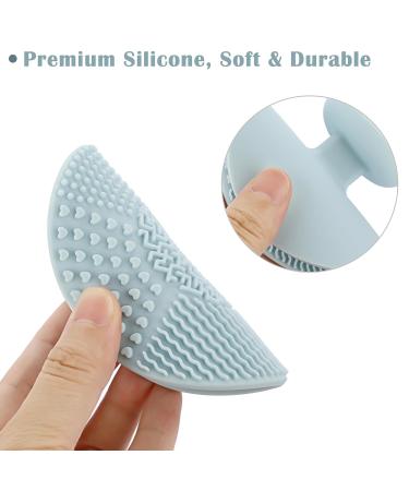 Set of 5 Silicone Makeup Brush Cleaner Pads - Colorful Scrubber Mats with Suction Cups for Effective Cleaning - Ideal for Makeup & Drawing Accessories - Buy Online on GoSupps.com