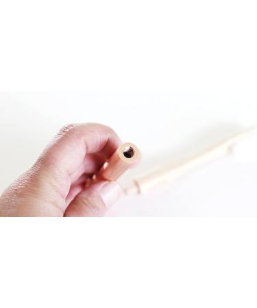 Buy Lucky Teeth Replaceable Bamboo Toothbrush with Aluminum Handle - 3 Soft Copper White Bristle Heads - Eco-Friendly & International Shipping - Buy Online on GoSupps.com