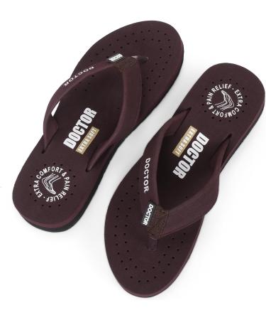 DOCTOR EXTRA SOFT Women's Ortho Care Diabetic Comfort Sliders - Brown - Buy Online on GoSupps.com