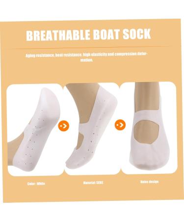 1 Pair Breathable Boat Socks with Heel Tear Plantar Socks Moisturising Socks for Feet Beach Socks Beach Sock Arch Gel Heel Cover - Buy Online on GoSupps.com