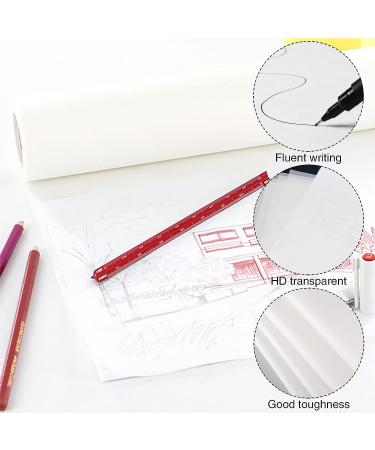 Translucent White Tracing Paper Roll 12 x 55 Yards - Ideal for Drawing, Sewing Patterns, Sketching & Crafts - Buy Online on GoSupps.com