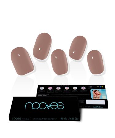 NOOVES NOOVES NAILS Premium Gel Nail Sheets - Terra | Nude | Semi-Hardened Gel Nail Strips | Semi-Permanent Gel Nail Stickers | Gel Nail Stickers | Gel Nail Stickers