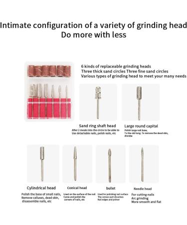 Hanabitx Electric Nail Drill For Acrylic Gel Nails Manicure Pedicure Polishing Shape Tools For Home Salon Use Easy Install C - Buy Online on GoSupps.com