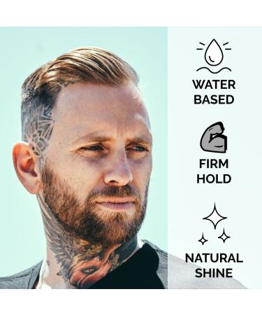 ZEUS Firm Hold Pomade - Water Based Styling Pomade with All Day Hold & Natural Shine - Made in USA - 4 oz - Buy Online on GoSupps.com