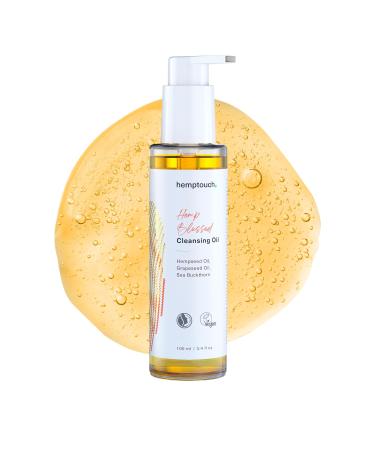 Hemptouch Huile nettoyante avec huile de chanvre (100 ml) Huile nettoyante v g talienne pour le visage Squalane & huile de p pins de raisin pour un nettoyage nourrissant du visage Huile